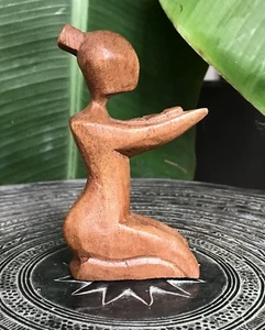 Statuette maternité fécondité fertilité en bois mère et enfant cadeau naissance - Imagen 1 de 1