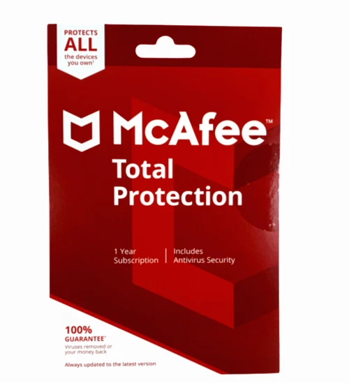 New McAfee Total Protection Security for ALL Devices 1 Year Retail Posted - Image 1 of 1