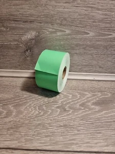50m Paper Border Roll Plain Edge Smooth for Display. Bright Green - Imagen 1 de 6
