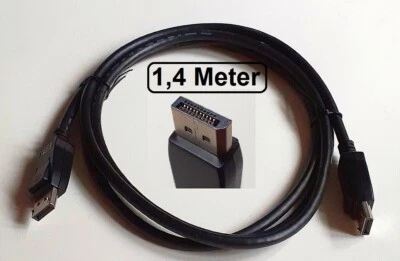 KA04) PC Display Port Kabel DP 1,4m Monitor Verbindungskabel Laptop  (2,50€/m) - Bild 1 von 4