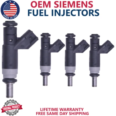 Inyectores de combustible X4 OEM SIEMENS I4 para Jeep Patriot 2007-2017 2,0 L/2,4 L I4 Foto 1 de 4