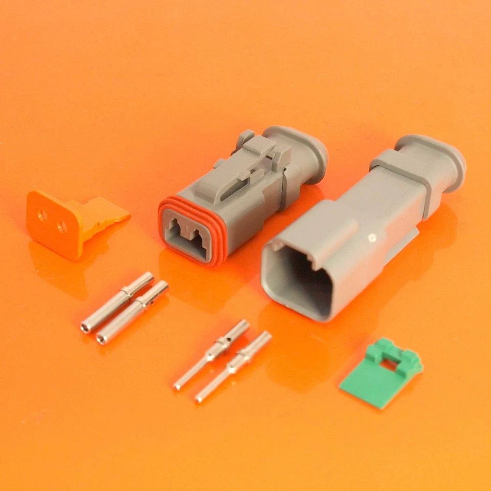 Deutsch DT Series 2 Way Connector Female Receptacle Kit - DT04-2P-E008