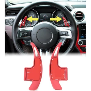 Pair Steering Wheel Shift Paddle Extended Shifter Trim Cover for Ford Mustang - Bild 1 von 9