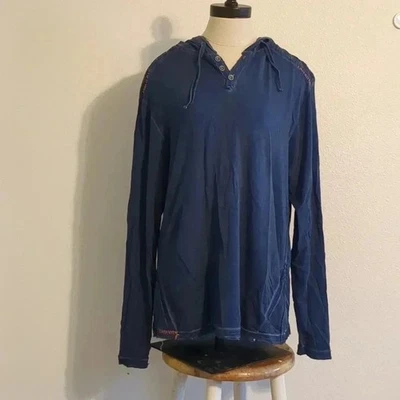 Buckle Black Lagenlook hoodie blue size medium - Image 1 of 4