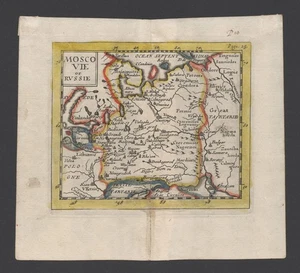 MAPA DEL REINO DE MOSCOVIA RUSIA 1688, RARO ORIGINAL ROBERT MORDEN GRABADO - Imagen 1 de 10