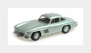 1:18 MINICHAMPS Mercedes Benz 300 Sl (W198) Light Green Metallic 1955 110037221 - Foto 1 di 2