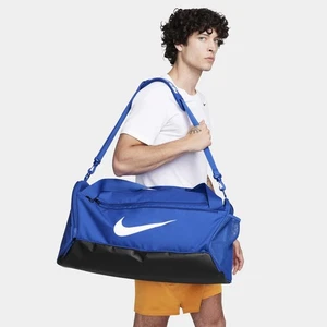 Authentic Nike Brasilia 9.5 Duffel Medium Bag Blue Duffel Gym Training 60L BNWT - Picture 1 of 12