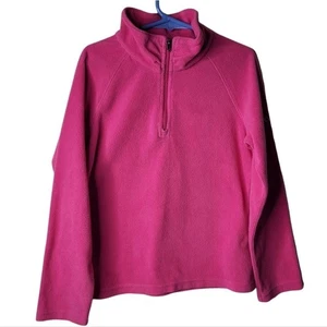 Girls pink sweater Columbia size small half zip - Picture 1 of 5