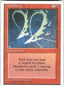 Manabarbs R Fourth Edition 4ED MTG LP - Picture 1 of 2