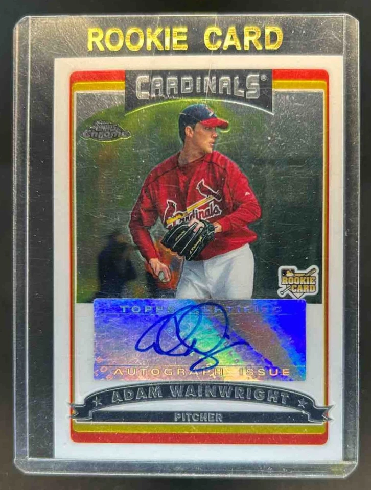 2006 Topps Chrome Adam Wainwright Rookie Auto RC #334 Cardinals - Image 1 of 2