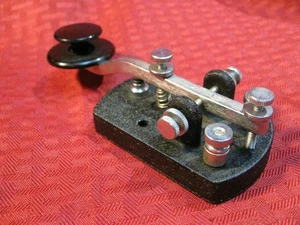 Wm. M. Nye Speed-X H15.681 CW straight key telegraph ham radio Nice Condition - Picture 1 of 6