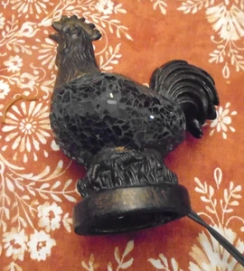 Hahn Huhn Tischlampe Buntglas Nachtlicht 7" x 6" - Bild 1 von 9