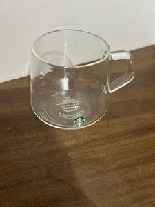 Starbucks 2023 Clear Glass Siren Logo Coffee Cup Tea Mug 16 oz - Picture 1 of 9