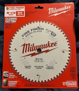 Milwaukee 8-1/2 in. 60T Fine Finish Circular Saw Blade 48-40-0826 - Picture 1 of 2
