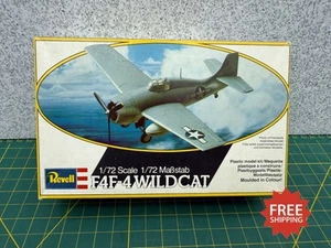 Vintage Revell Grumman F4F-4 Wildcat 1/72 Scale Model Kit H-4104 - Open Box - Picture 1 of 11
