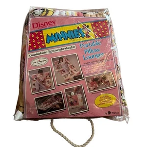 Minnie Mouse Almohada Portátil Tumbona Disney Vintage Felpa Saco de Dormir Y2K Años 90 - Imagen 1 de 14