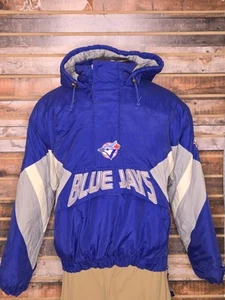 NWOT Vintage Toronto Blue Jays Pullover Pouch Jacket Large - Picture 1 of 7