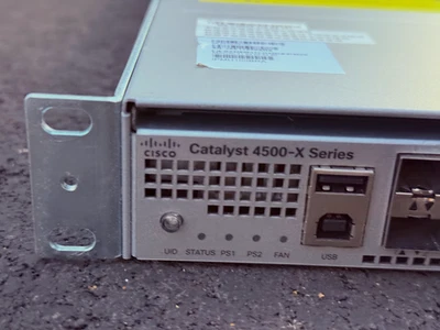 Cisco Catalyst 4500 X 40 порт 10Gig SFP + коммутатор IP основание 2 x блока питания WS-C4500X-32SFP + - Изображение 1 из 4