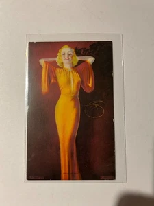 Zoë Mozert Dame in Rot signiert Art Deco Glamour Pin-Up Postkarte Metropolitan Co - Bild 1 von 2