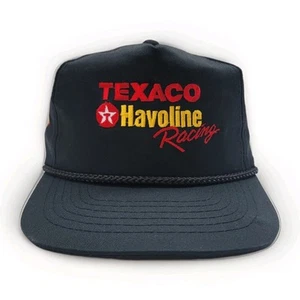 Gorra de colección Texaco Havoline Racing Daytona 500 Davey Allison negra con tirantes - Imagen 1 de 7