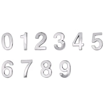 10pcs Self Adhesive Door House Numbers Post Box Numbers Street Address 8224 - Image 1 of 3