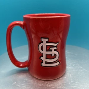 St Louis Cardinals Red Design 15oz Sculpted Relief Coffee Mug MLB V103 - Picture 1 of 6