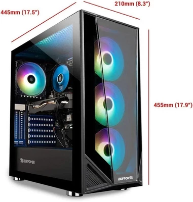 ARGB Custom Build Gaming Desktop Computer i7 PC 32GB RAM 1TB SSD RTX 3050 W11P - Image 1 of 4