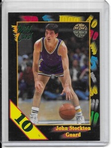 John Stockton 1991-92 Wild Card 10 Stripe #84