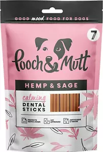 Pooch & Mutt - Calming Dog Dental Sticks, Hemp and Sage 251 g (Pack of 1) - Picture 1 of 3