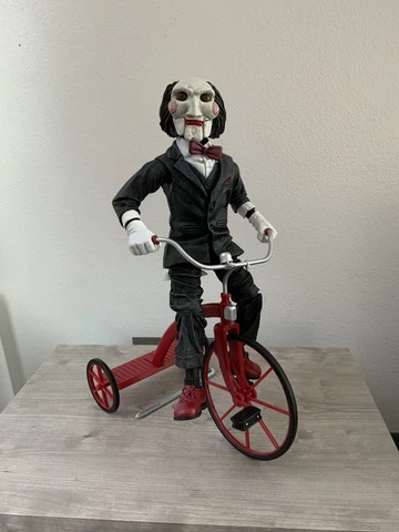 NECA  Saw Billy Puppet,  Damaged Tricycle ,12 inch Figure Jigsaw Working Sound Cover