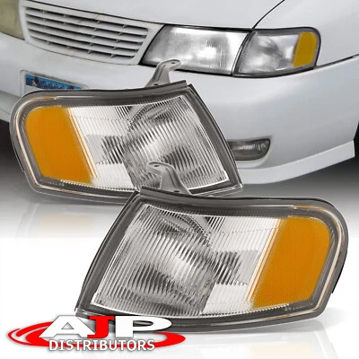 JDM Chrome Side Corner Lamps Turn Signal Light For 1995-1998 Nissan 200SX Sentra Foto 1 de 4