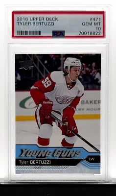 2016-17 Upper Deck Young Guns Tyler Bertuzzi #471 PSA 10 GEM MINT - Image 1 of 2