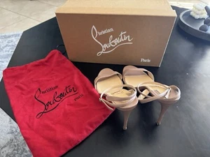 Christian Louboutin Loubigirl 100mm Nude Size 39 - Picture 1 of 12