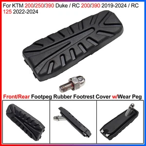 1x Funda reposapiés de goma con clavija de desgaste para 200/250/390 DUKE RC 390/200/125 - Imagen 1 de 14