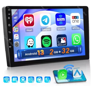 Radio estéreo para automóvil 10.1" Android 13 Apple Carplay GPS Navegación WIFI Doble 2Din MP5 BT - Imagen 1 de 12