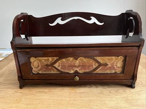 Edwardian Mahogany Table Top Book Rack With Fitted Stationery Drawer - Picture 1 of 13
