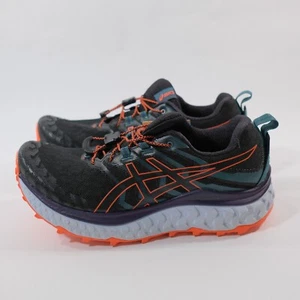 Zapatillas de trail running para mujer ASICS TRABUCO MAX negras/naranja novedosas 1012A901 talla 10 - Imagen 1 de 8