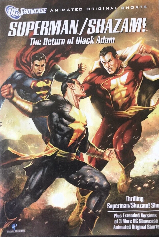 Superman Shazam Return of Black Adam DVD - DC Animated Movie - Justice League - Image 1 of 1