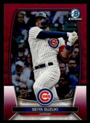 Seiya Suzuki 2023 Bowman Chrome Fuchsia Refractor 149/299 #16 - Image 1 of 2