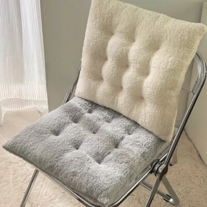 40 40cm Fleece Chair Seat Pad Floor Cushion Tie On For Dining Garden Office Warm - Picture 1 of 18