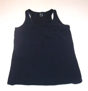 Camiseta sin mangas pequeña de punto de algodón negro para mujer JCP - Imagen 1 de 2