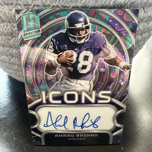 Ahmad Rashad Vikings Icons Spectra Auto Bookend 1/5 - Picture 1 of 2