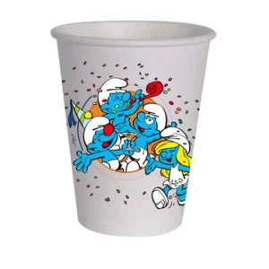 Bicchieri in carta 255 ml Puffi conf da 8 pz - Foto 1 di 1