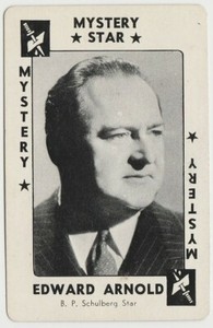 Edward Arnold 1938 Transogram Movie Millions Game Card - Film Star