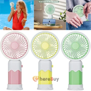 USB Desk Fan Small Mini Personal Cooling Fan for Office Home Table Portable, NEW - Picture 1 of 42