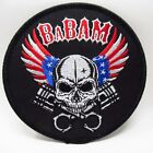 Patch - Motorcycles - BaBAM! - Skull & USA Wings - Embroidered - Collectible