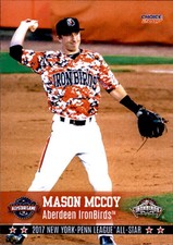 2017 New York-Penn League All-Stars Choice #35 Mason McCoy Peoria Illinois Card