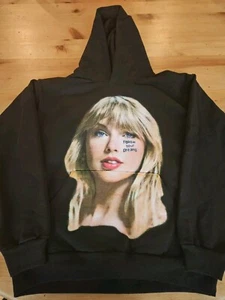 NEW Marcel Zago Taylor Swift Gospel Hoodie Black Size LARGE Follow Your Dreams - Picture 1 of 3