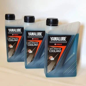 Yamaha Yamalube Pre Mixed Motorcycle Radiator Coolant Anti-Freeze 1L Can x3