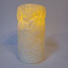 Ashland Bezpłomieniowy prawdziwy wosk LED Świeca filarowa Krem Kolor kości słoniowej DYNIE 6"
